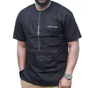 Trendy Linen Shirts. African Style. Kitengi