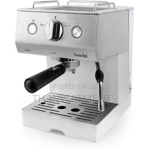 Coffee, Espresso and Cappuccino Maker Machine-Silver 