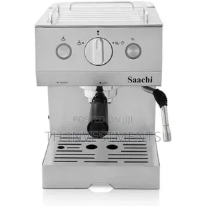 Coffee, Espresso and Cappuccino Maker Machine-Silver 