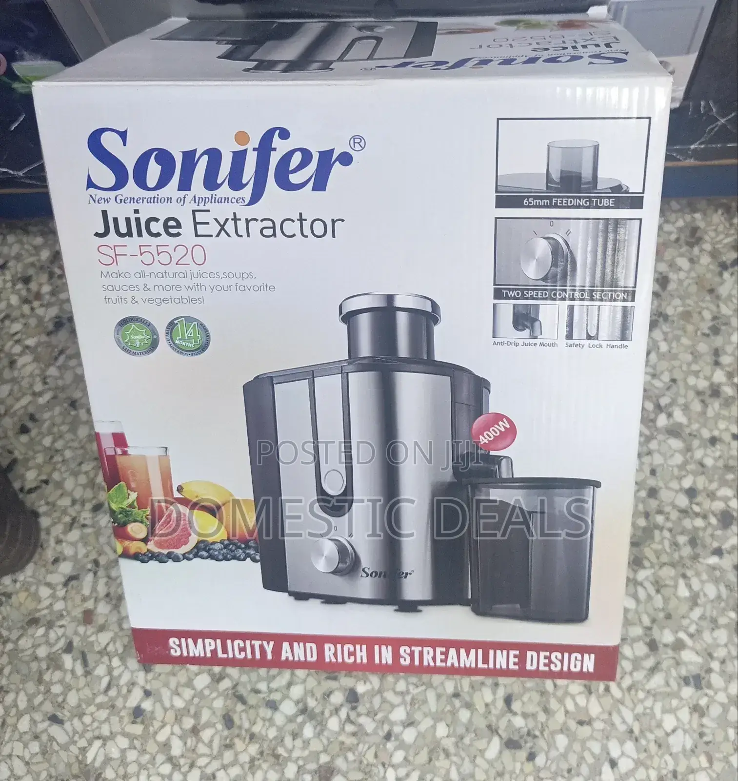 Sonifer Electric Stainless Steel Juice Extractor