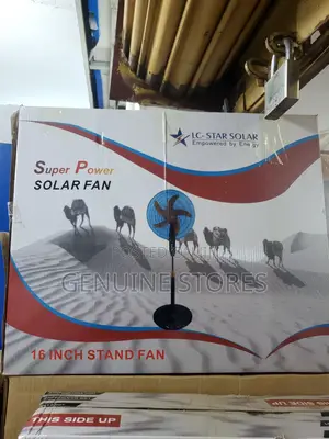 Solar Stand Fan of 16 Inches Size