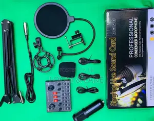 Singing Live Microphone Condenser Sound Card