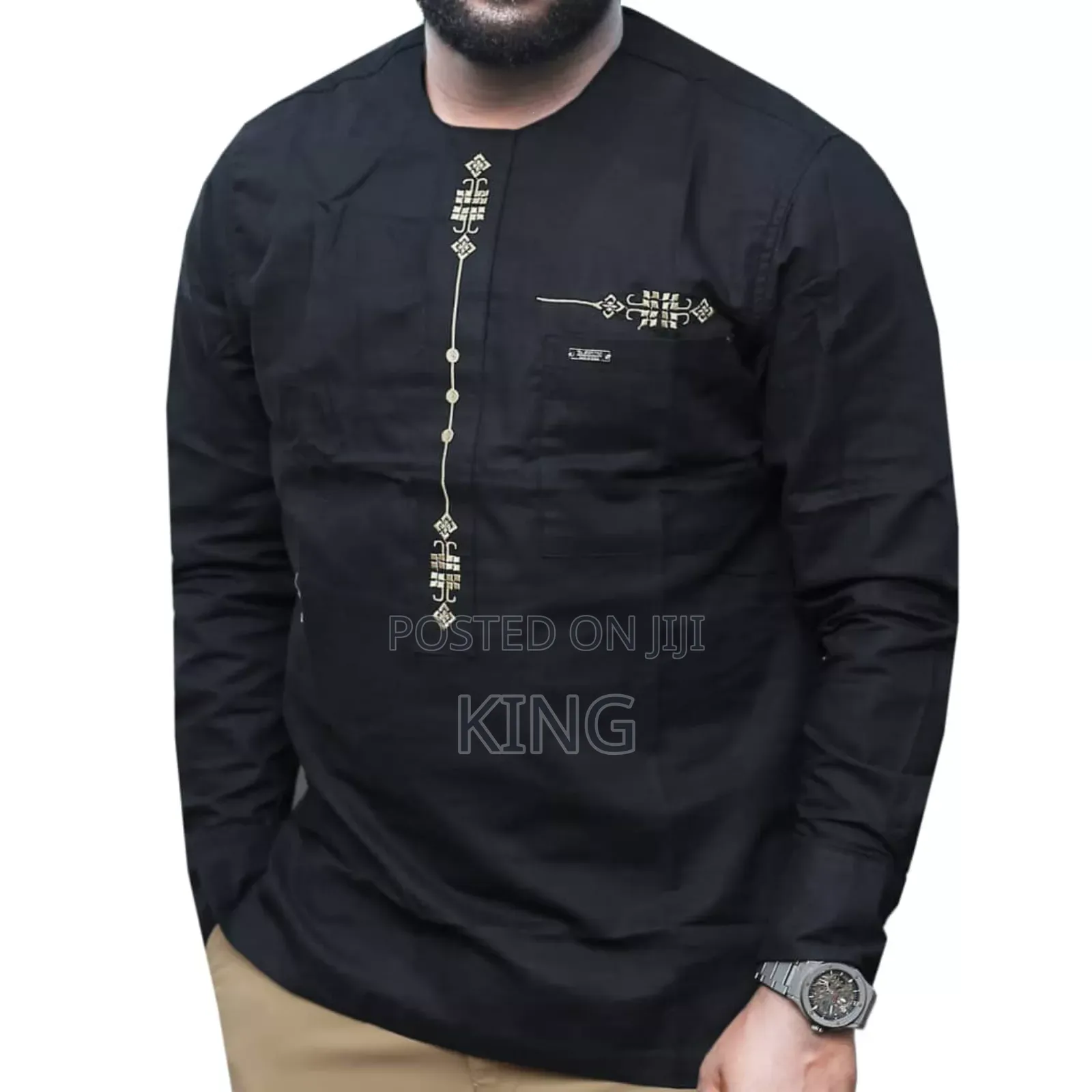 Potent Linen Shirts. African Style. Kitengi