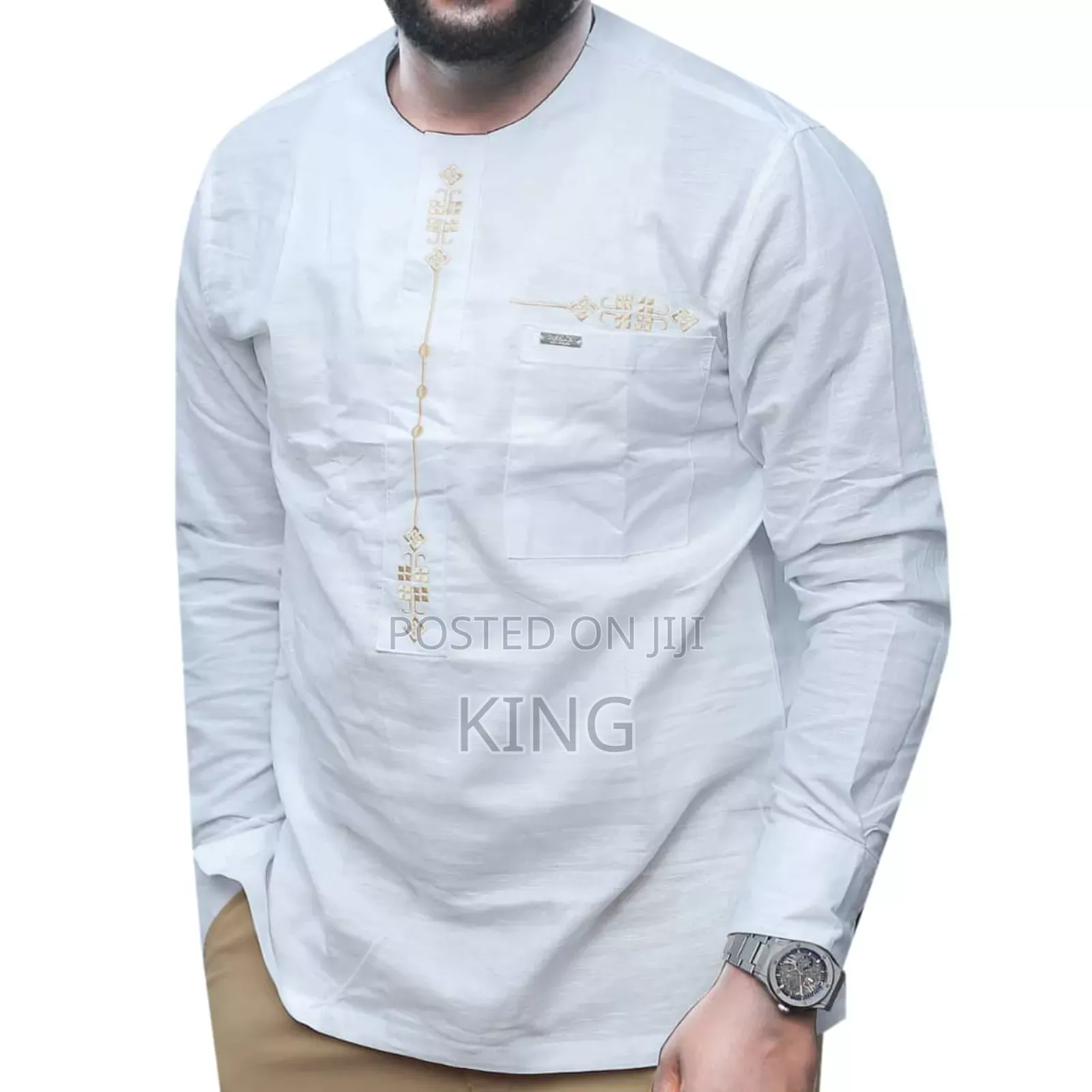 Alpha Linen Shirts. African Style. Kitengi