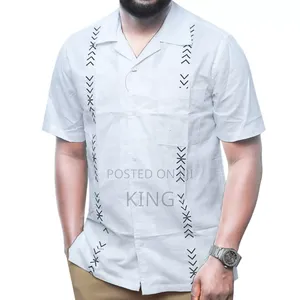 High -End Linen Shirts. African Style. Kitengi
