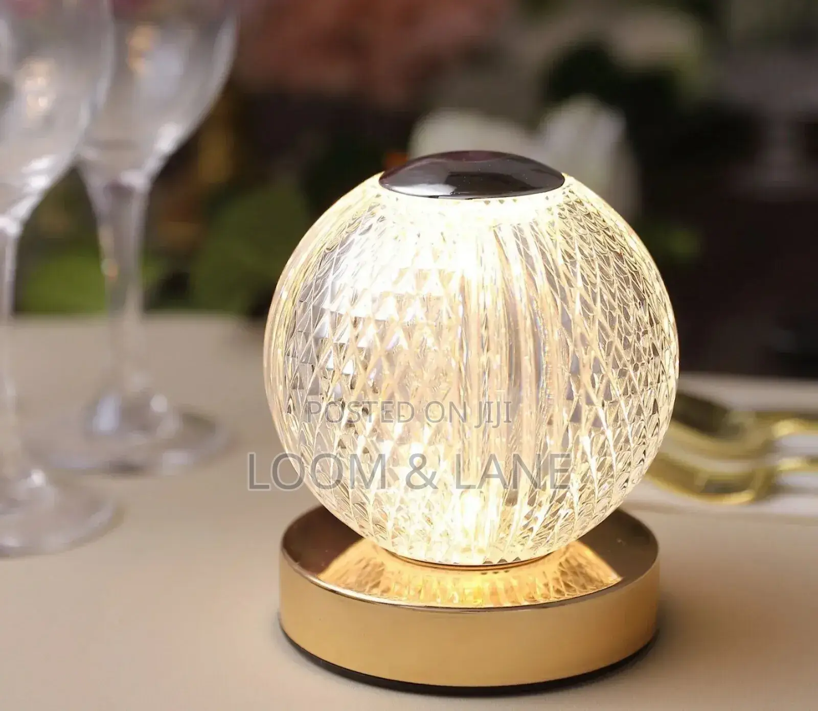Crystal Night Light Desk Lamp