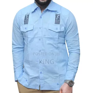 Crescent Linen Shirts. African Style. Kitengi