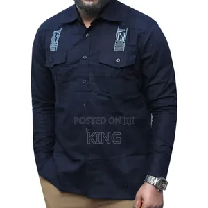 Goldie Linen Shirts. African Style. Kitengi