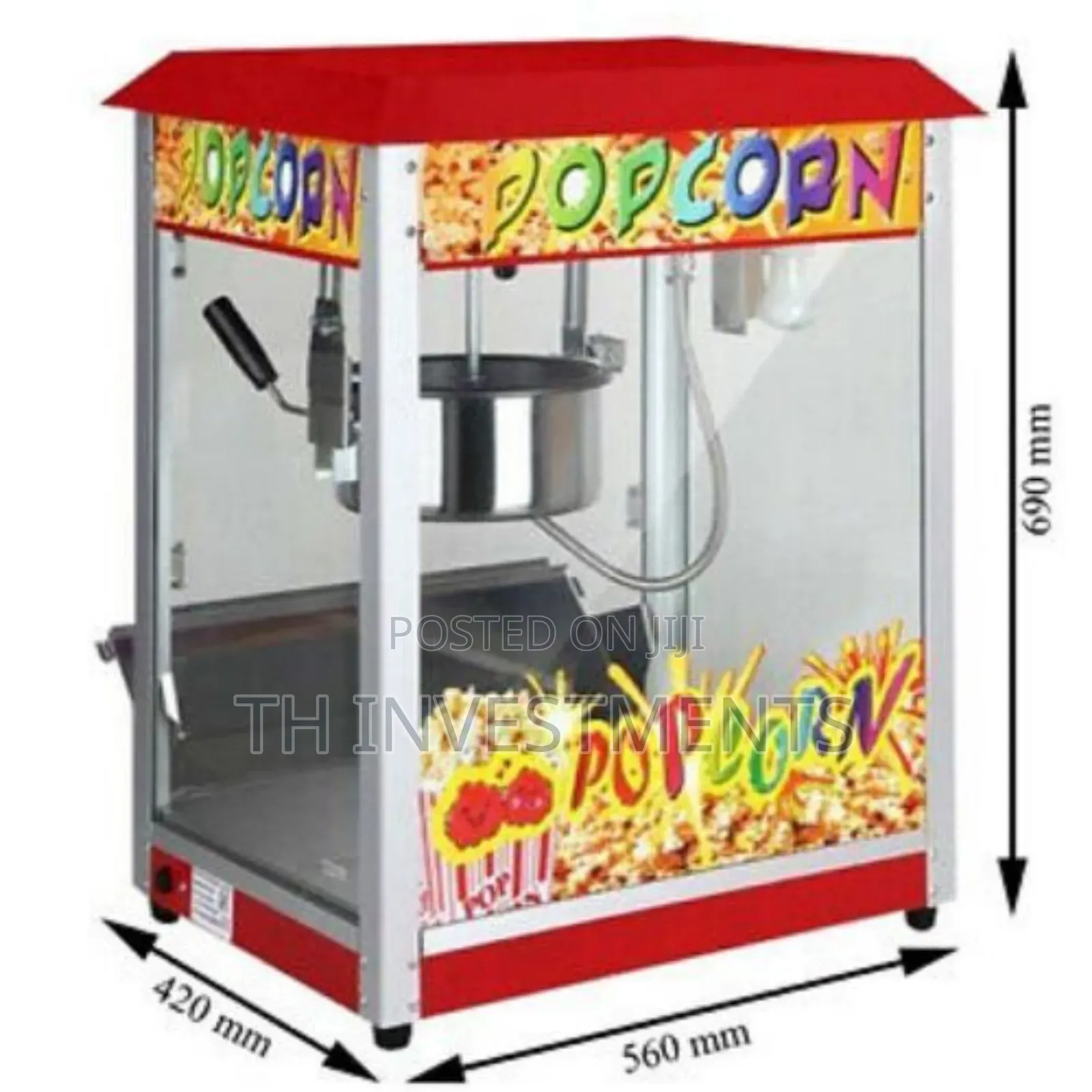 Commercial Electric Popcorn Maker Machine Popcorn 1300w