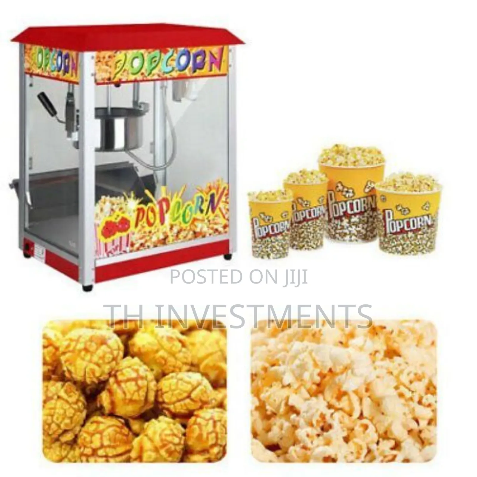 Commercial Electric Popcorn Maker Machine Popcorn 1300w