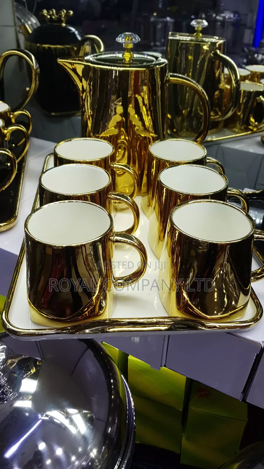 Golden Cups 6pieces of Cups Kettle