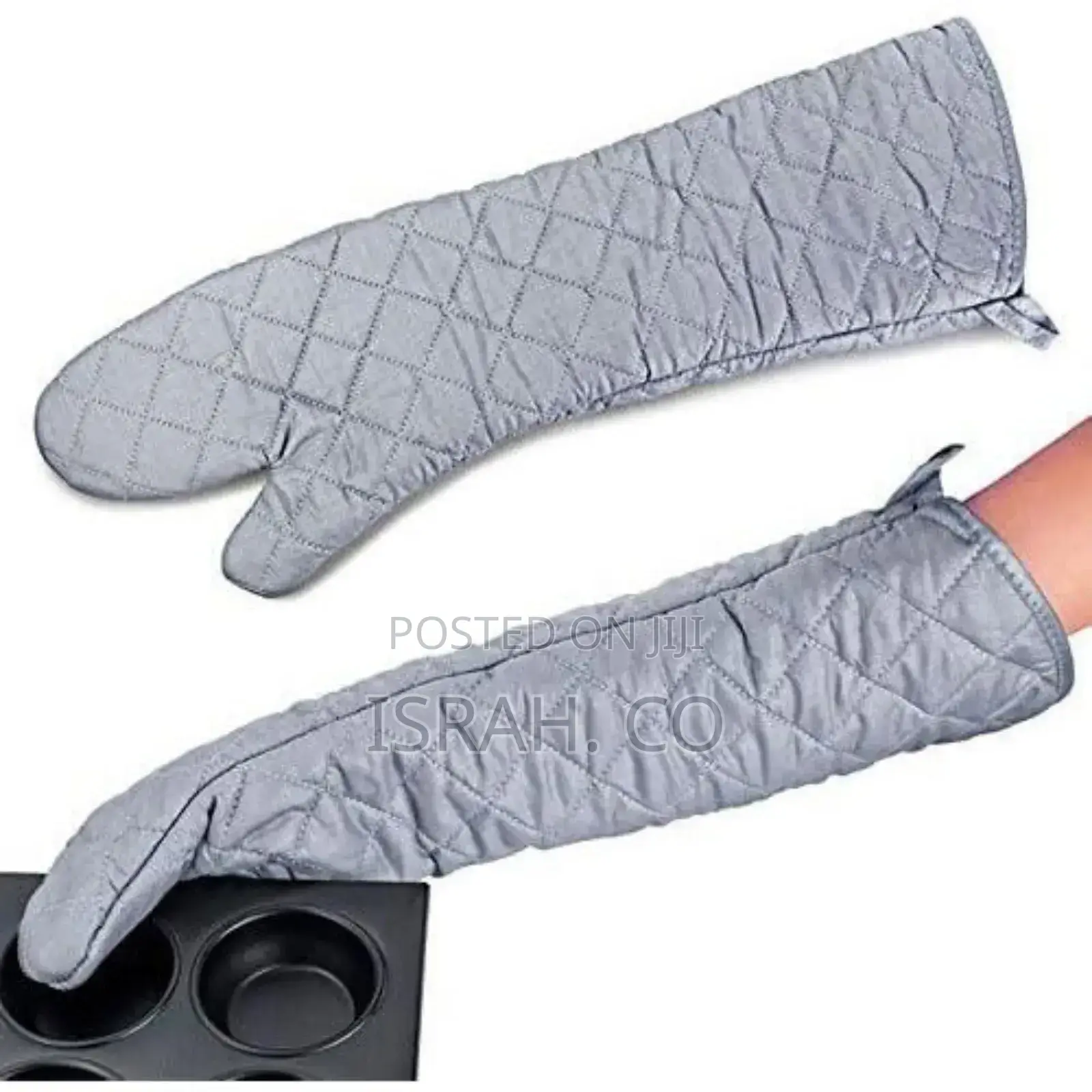 2pcs 23inch 59cm Long Cotton Oven Heat Resistant Oven Mitts
