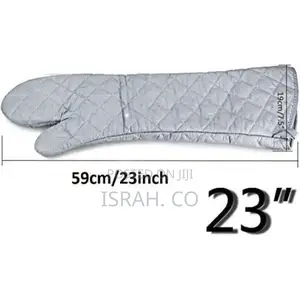 2pcs 23inch 59cm Long Cotton Oven Heat Resistant Oven Mitts