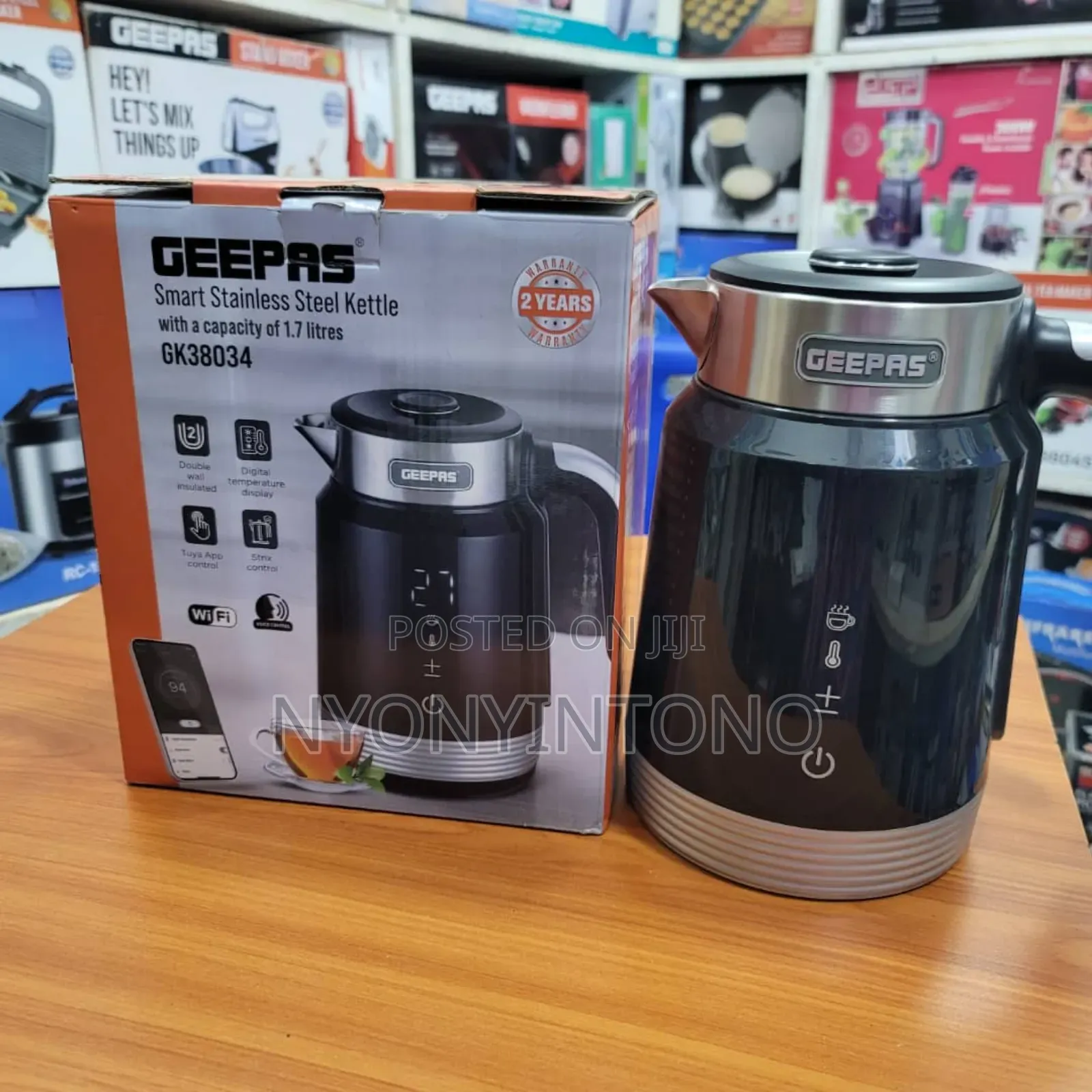 Geepas 1.7ltr Smart Water Kettle With Touch Control