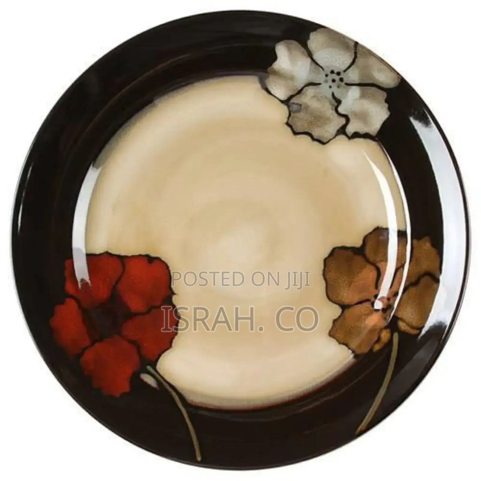 6 Piece Multi Flower Food Ceramic Dinner Plates Microwave