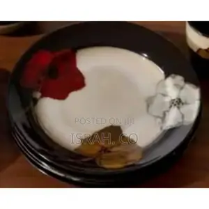 6 Piece Multi Flower Food Ceramic Dinner Plates Microwave