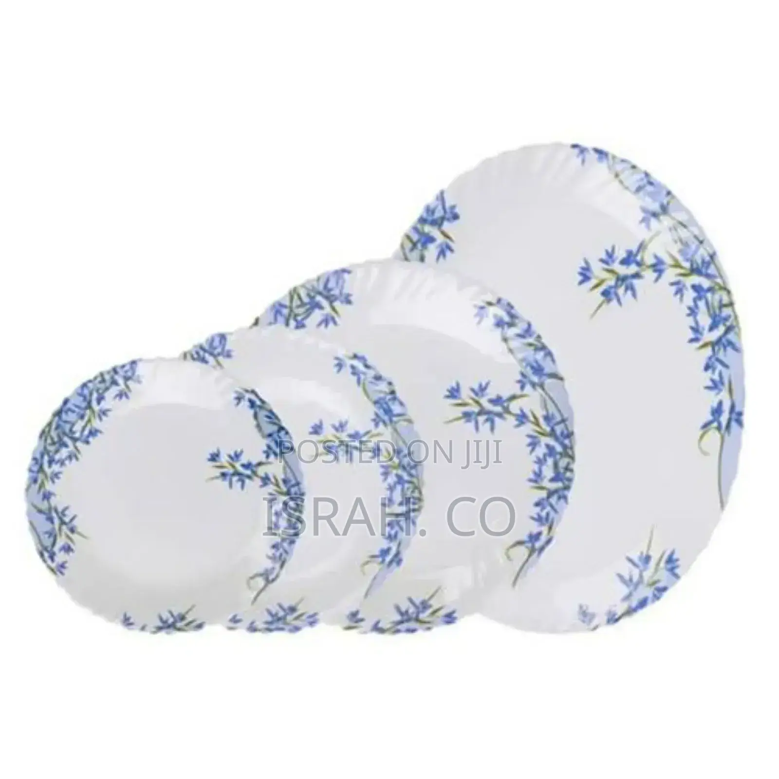 26 Pieces Aliya Blue Opalware Dinner Set With Saucer