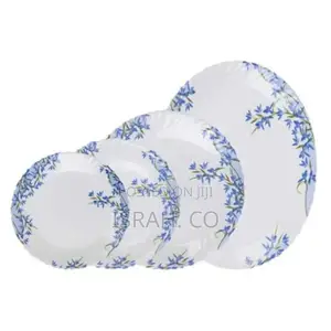 26 Pieces Aliya Blue Opalware Dinner Set With Saucer