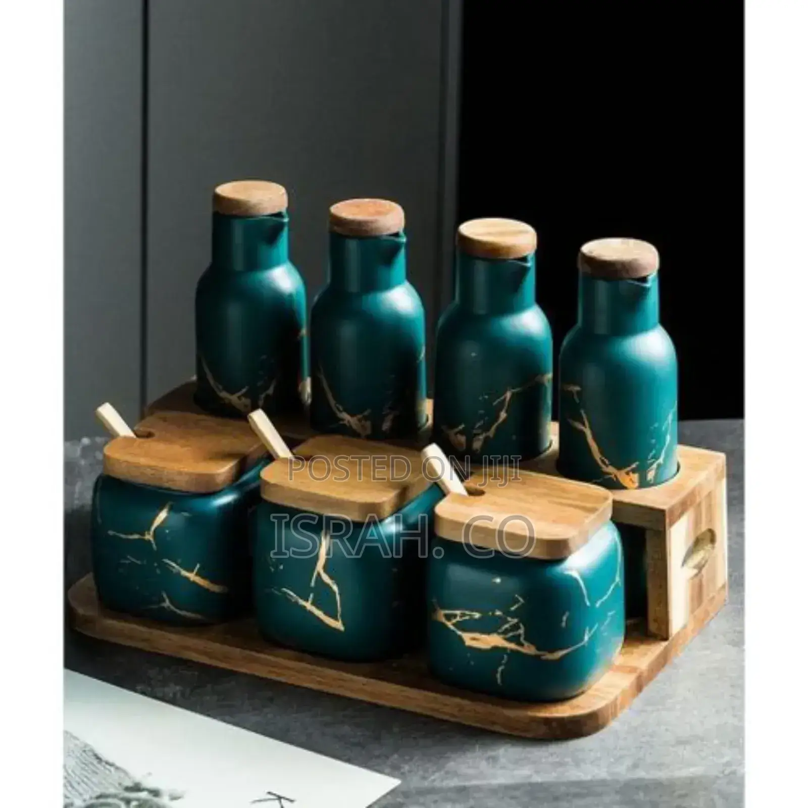 Ceramic Seasoning Box Set Sugar Coffee Tea Bowls