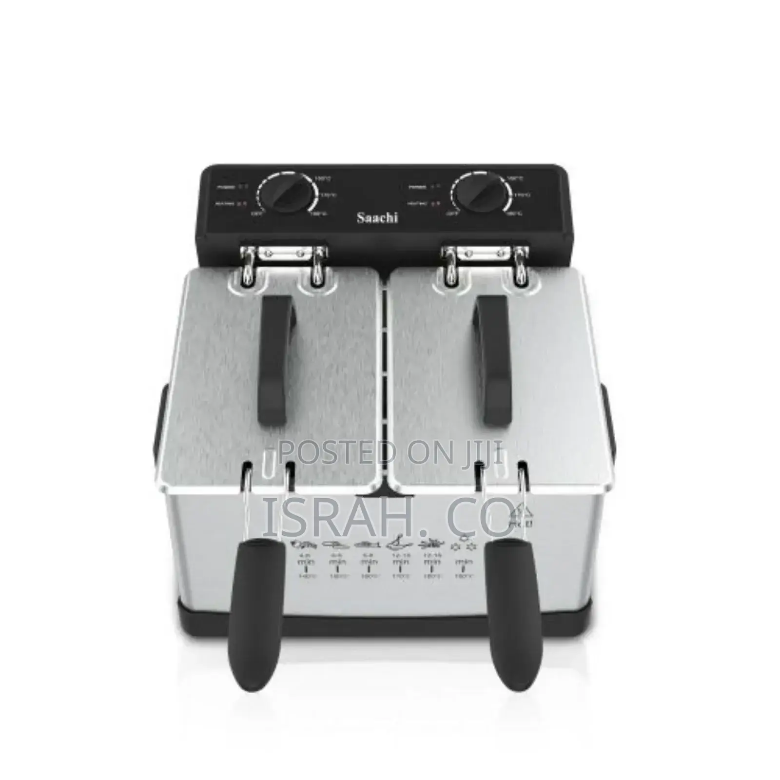 Saachi 6 Litre Automatic Commercial 3l+3l Double 2 Basket