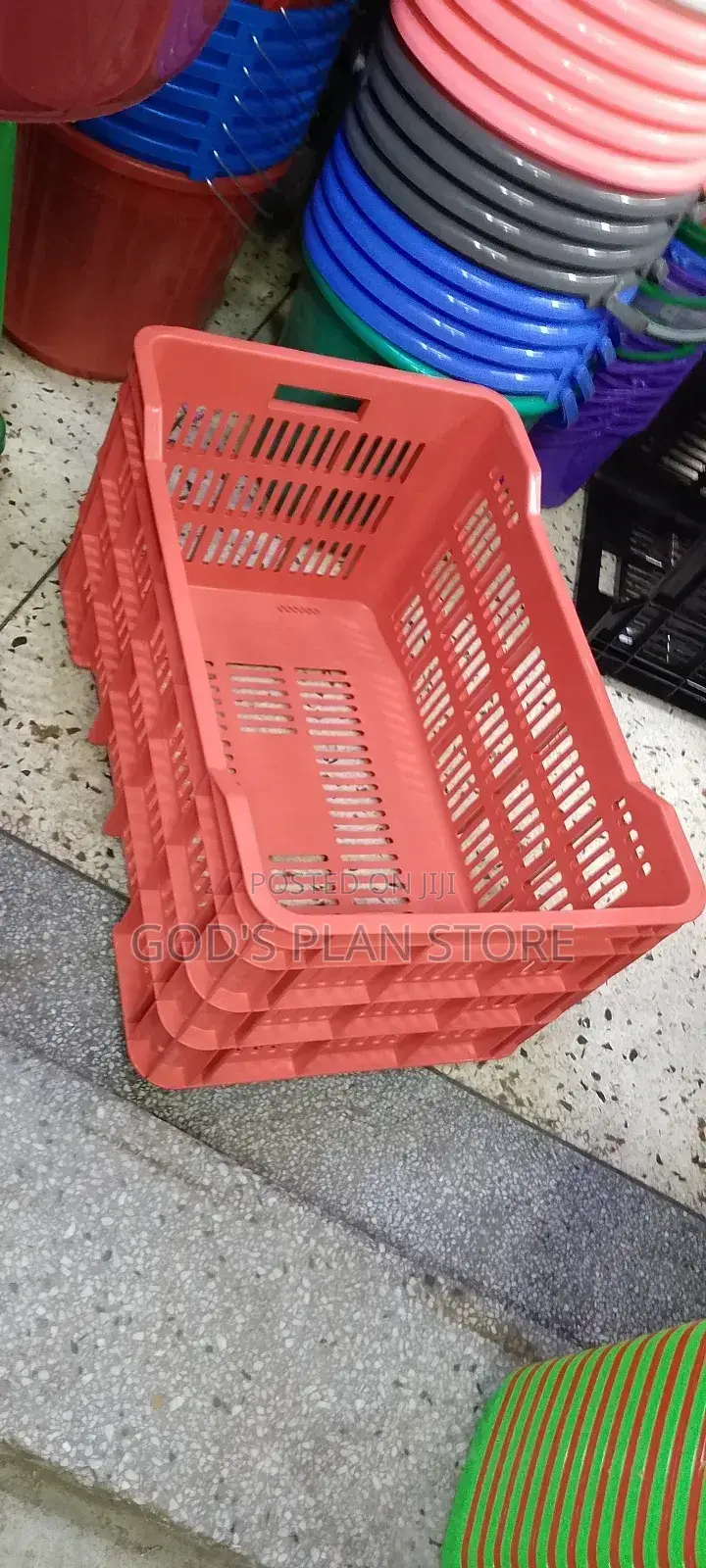 Plastic Crates Red