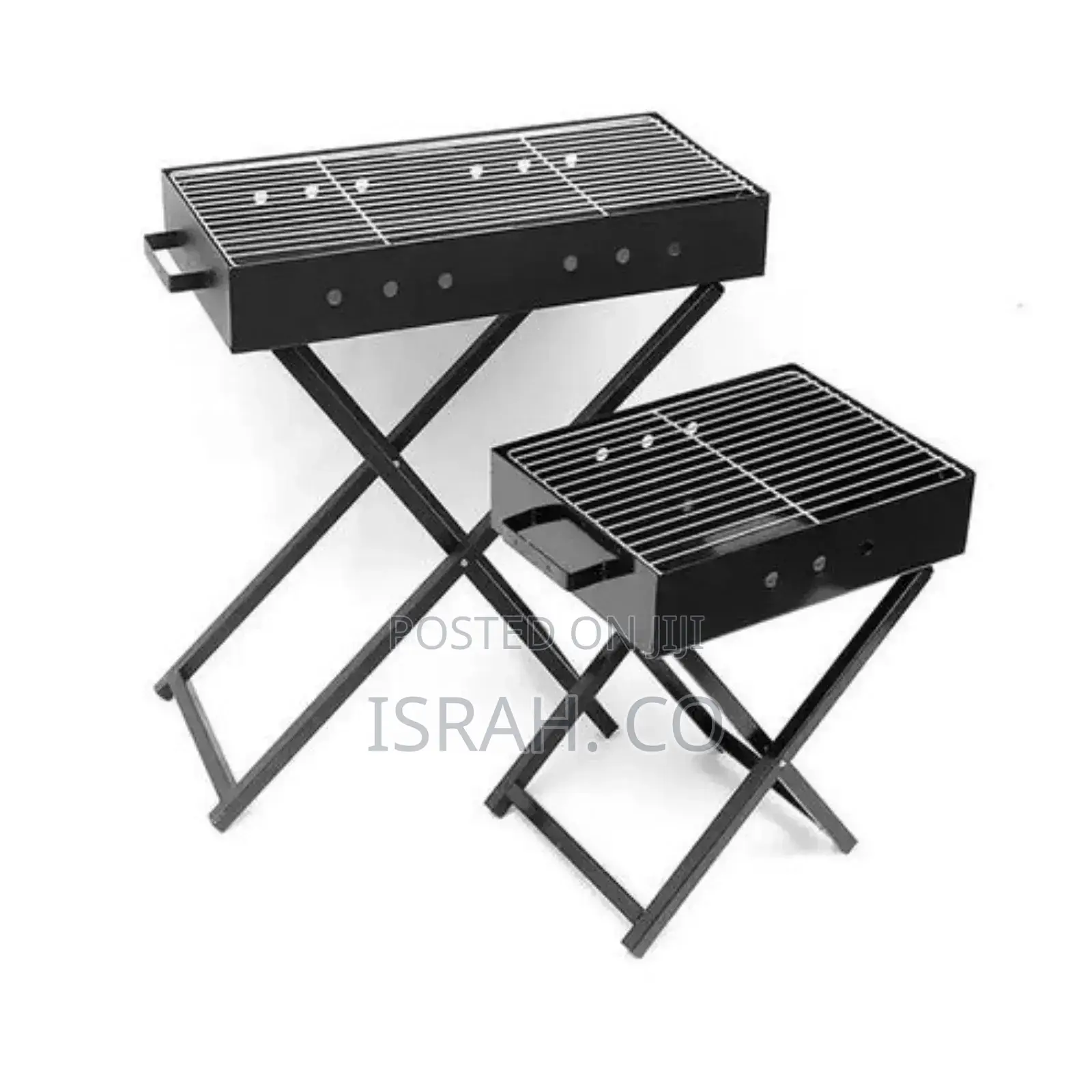 80x30cm Heavy Duty Foldable BBQ Stand With Kabab