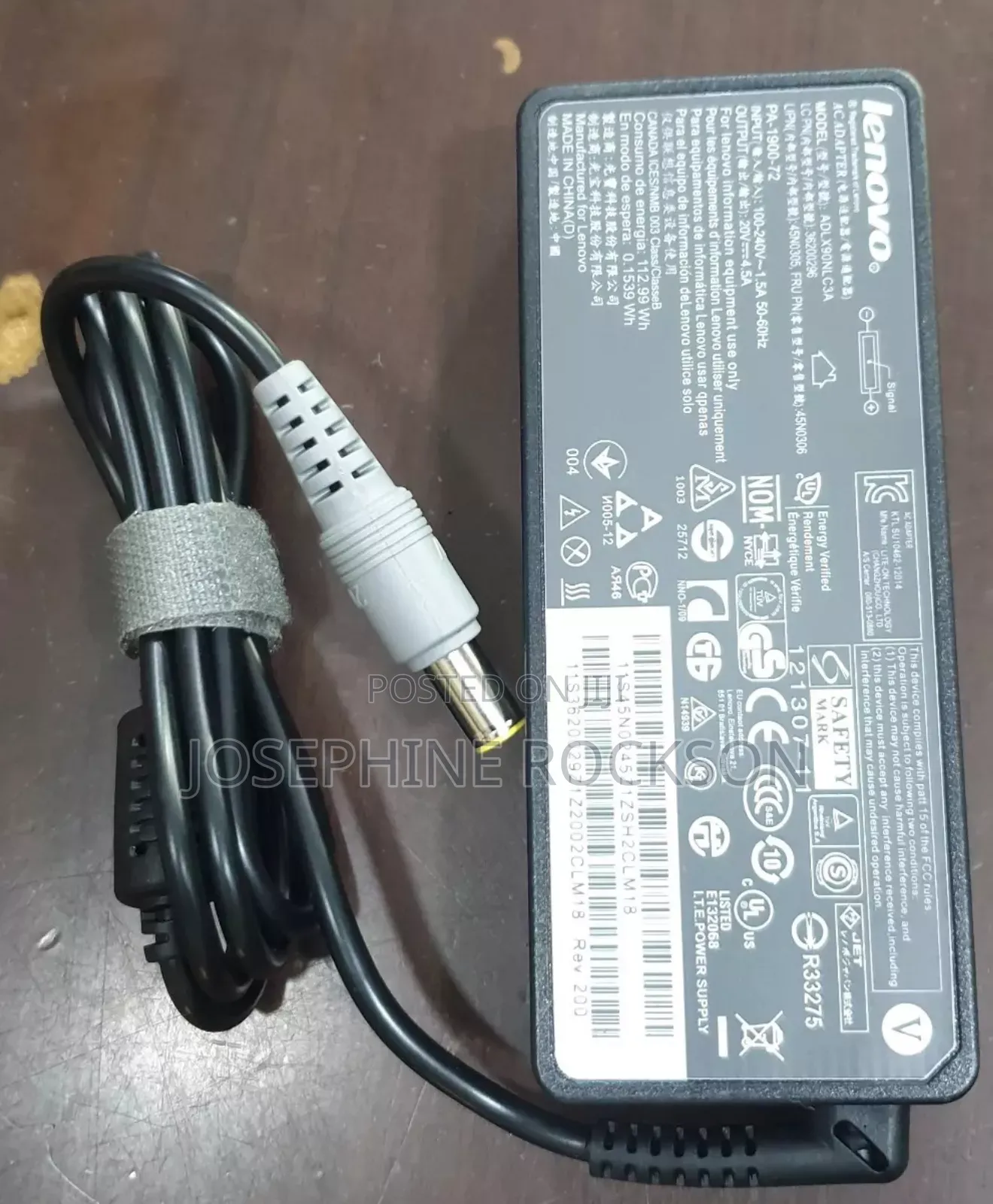 Lenovo Big Pin Adapter/ Charger