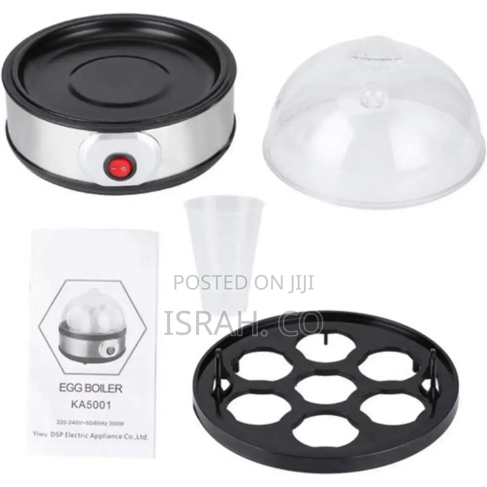 DSP Stainless Steel Breakfast Machine Egg Cooker for 1-7 Egg