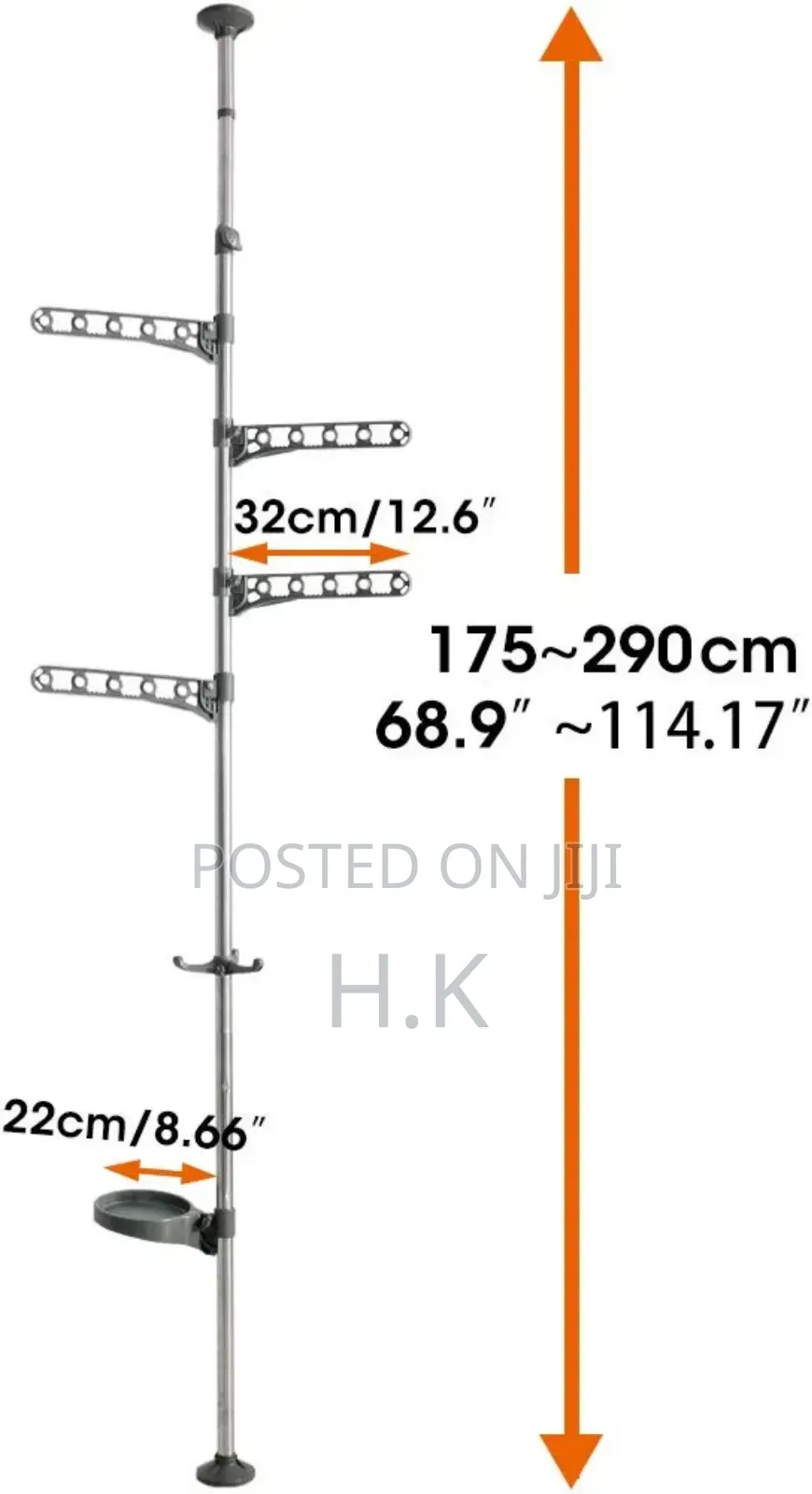4-tier Standing Clothes Laundry Drying Rack