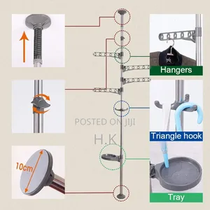4-tier Standing Clothes Laundry Drying Rack