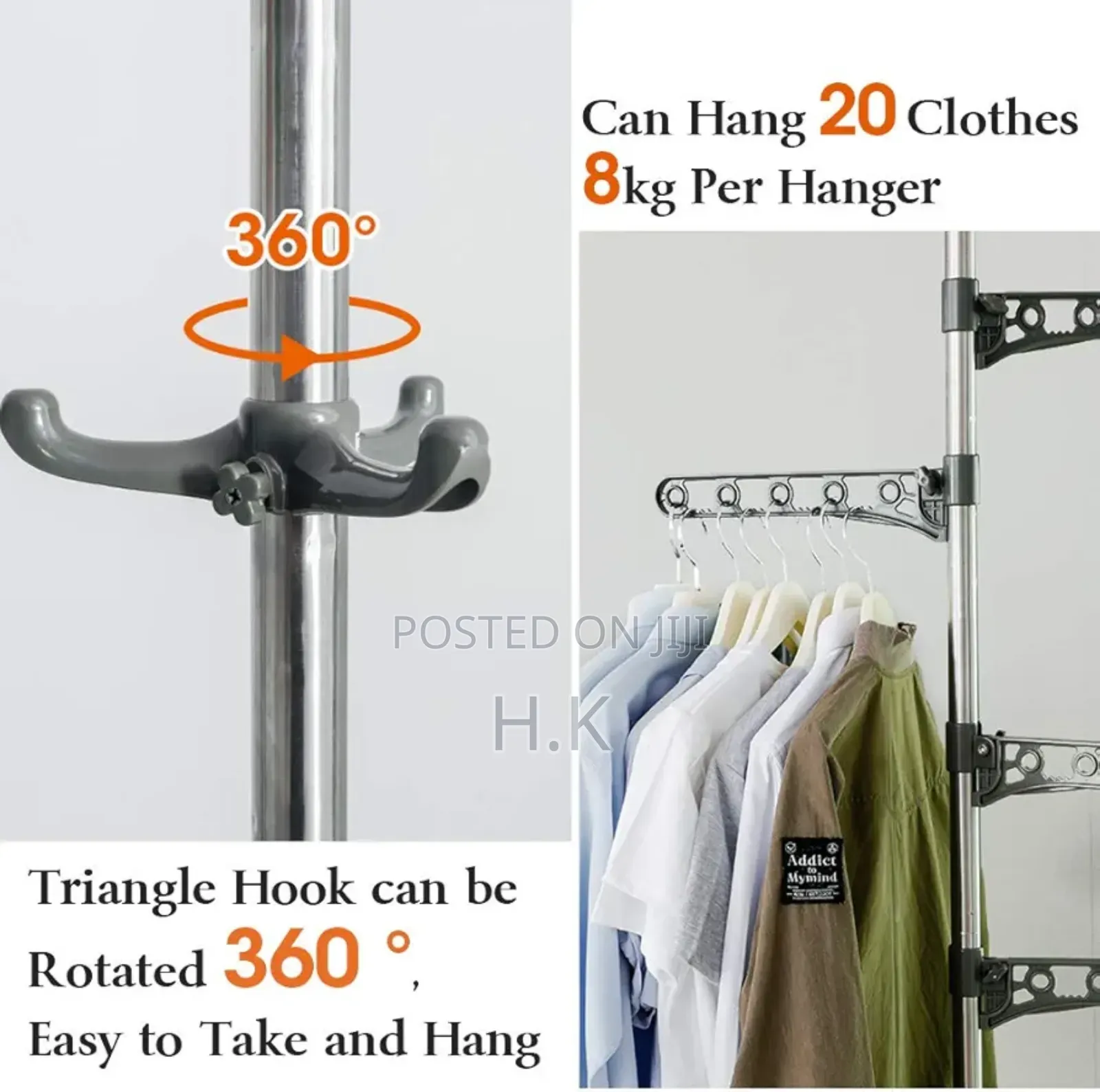 4-tier Standing Clothes Laundry Drying Rack
