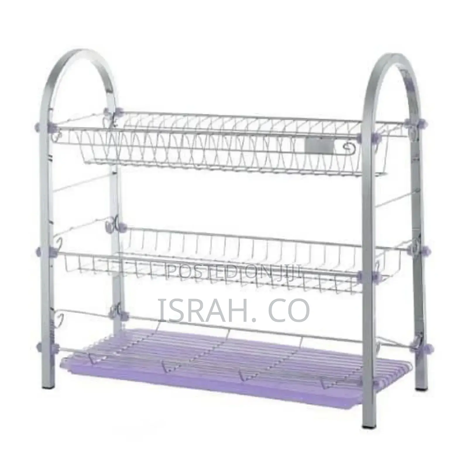 3 Tier Chrome Plated Dish Drying Rack Dish Drainer Kitchen