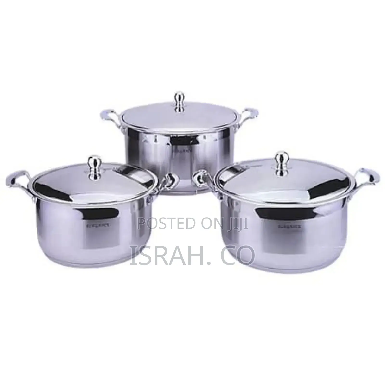 6 Piece of Stainless Steel Saucepans Cookware Soup Pots