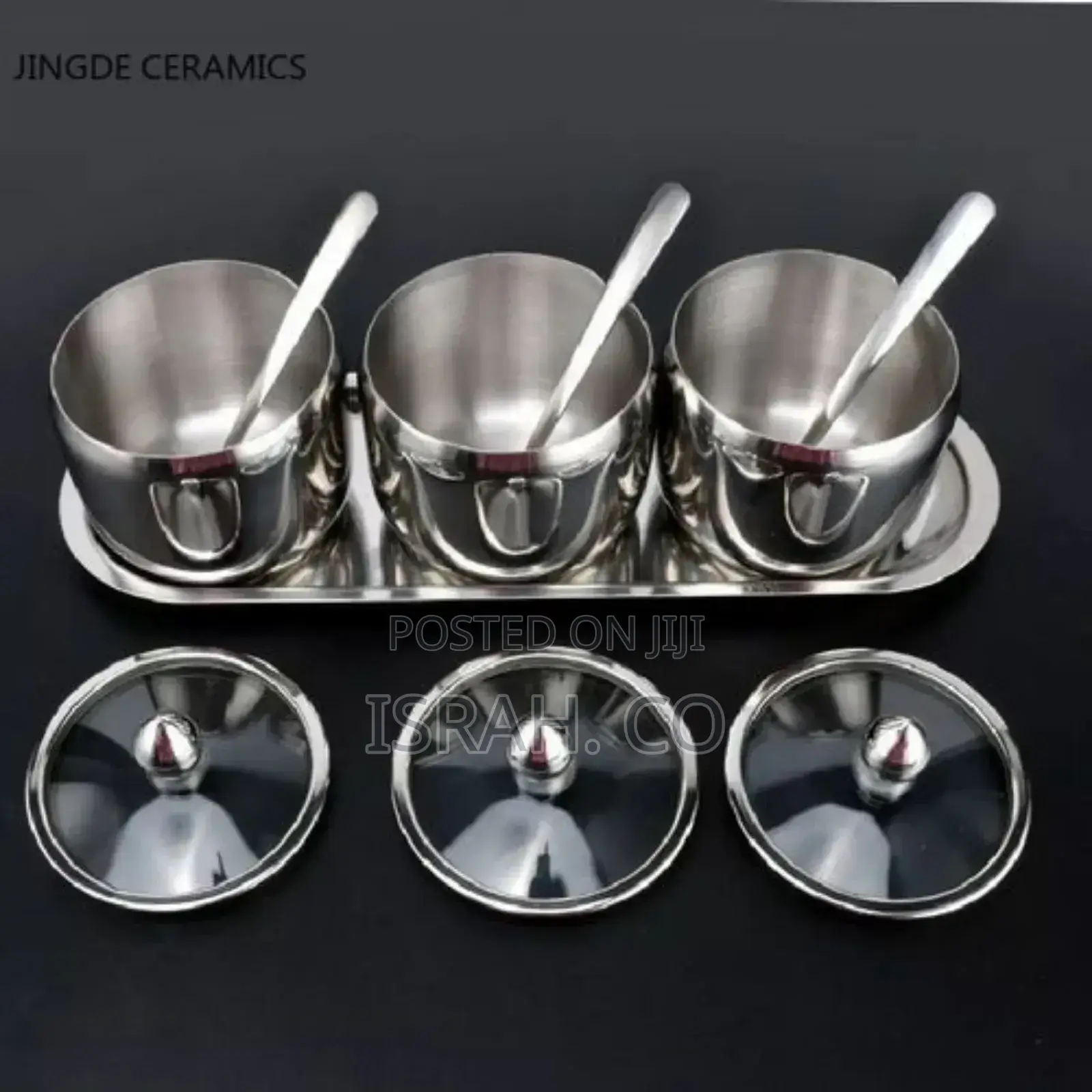 3 Pc Seasoning Containers Spice Jar Rack