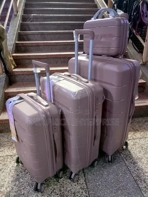 Rubber Plastic Suitcases With 4pcs