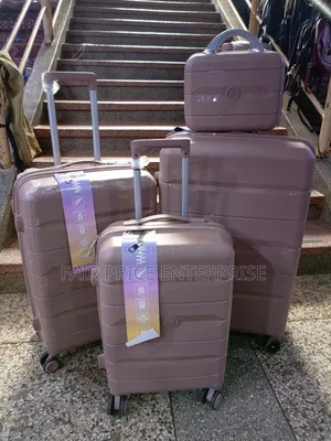 Rubber Plastic Suitcases With 4pcs
