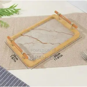 Serving Tray With Handles Non-Waterproof Counter Platter
