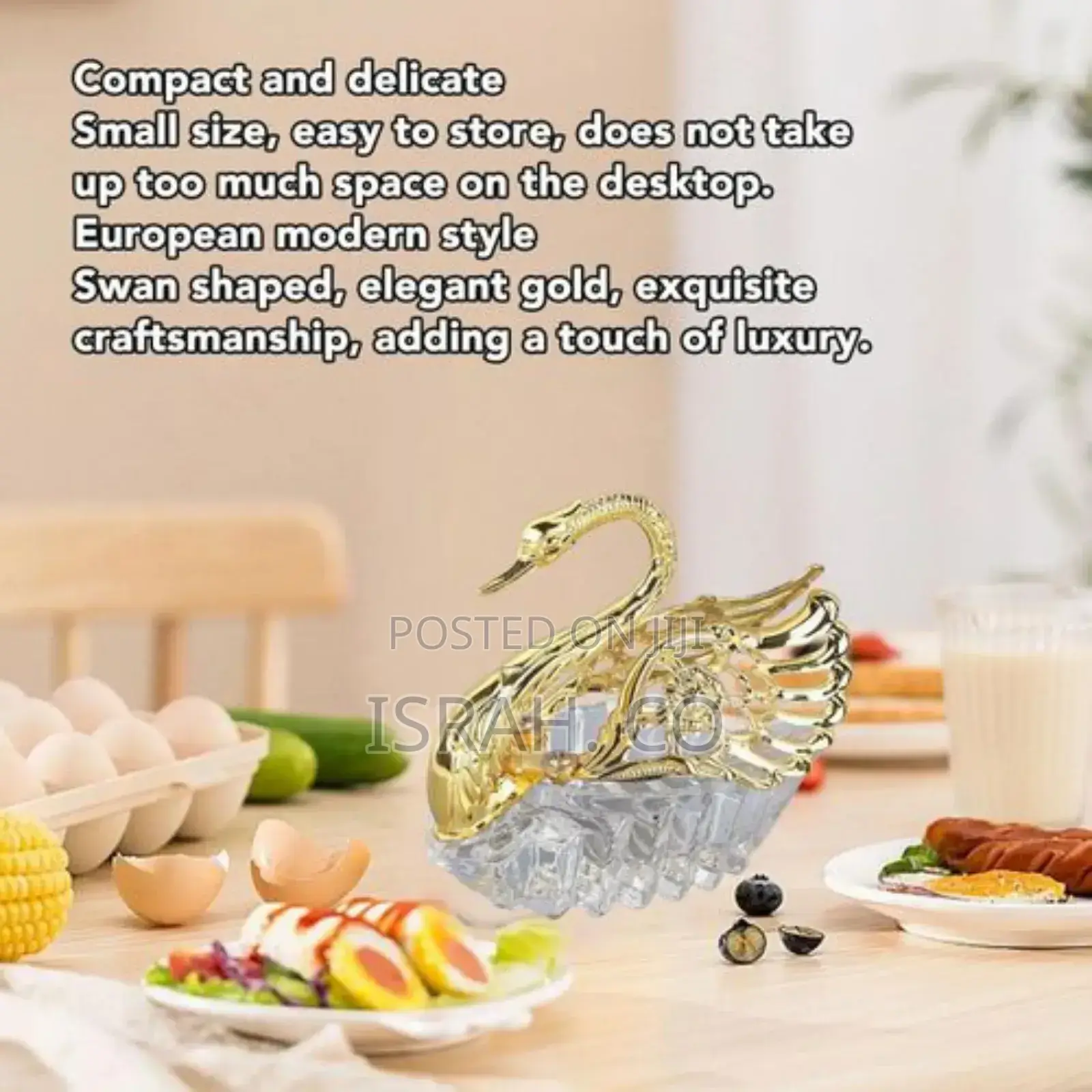 Swan Sugar Storage Jar Condiment Pot Seasoning