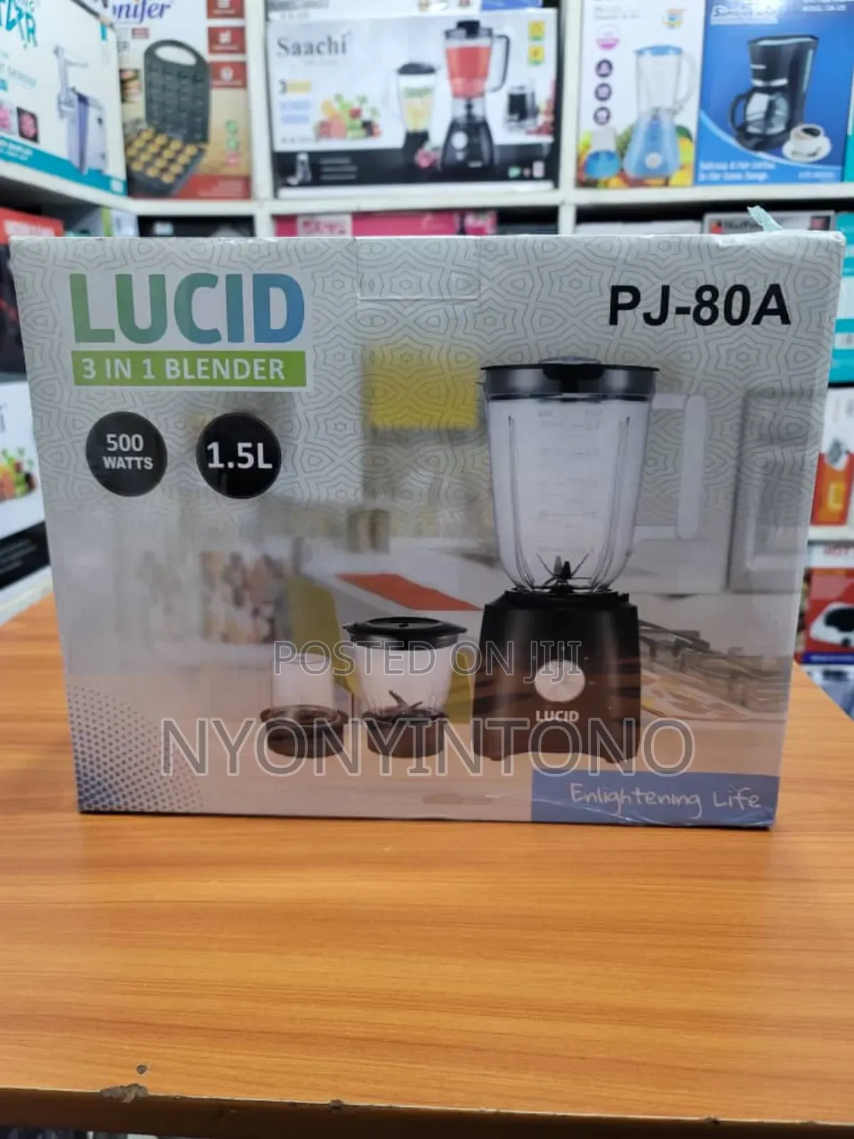 Lucid 3 in 1 Blender, Chopper and Grinder