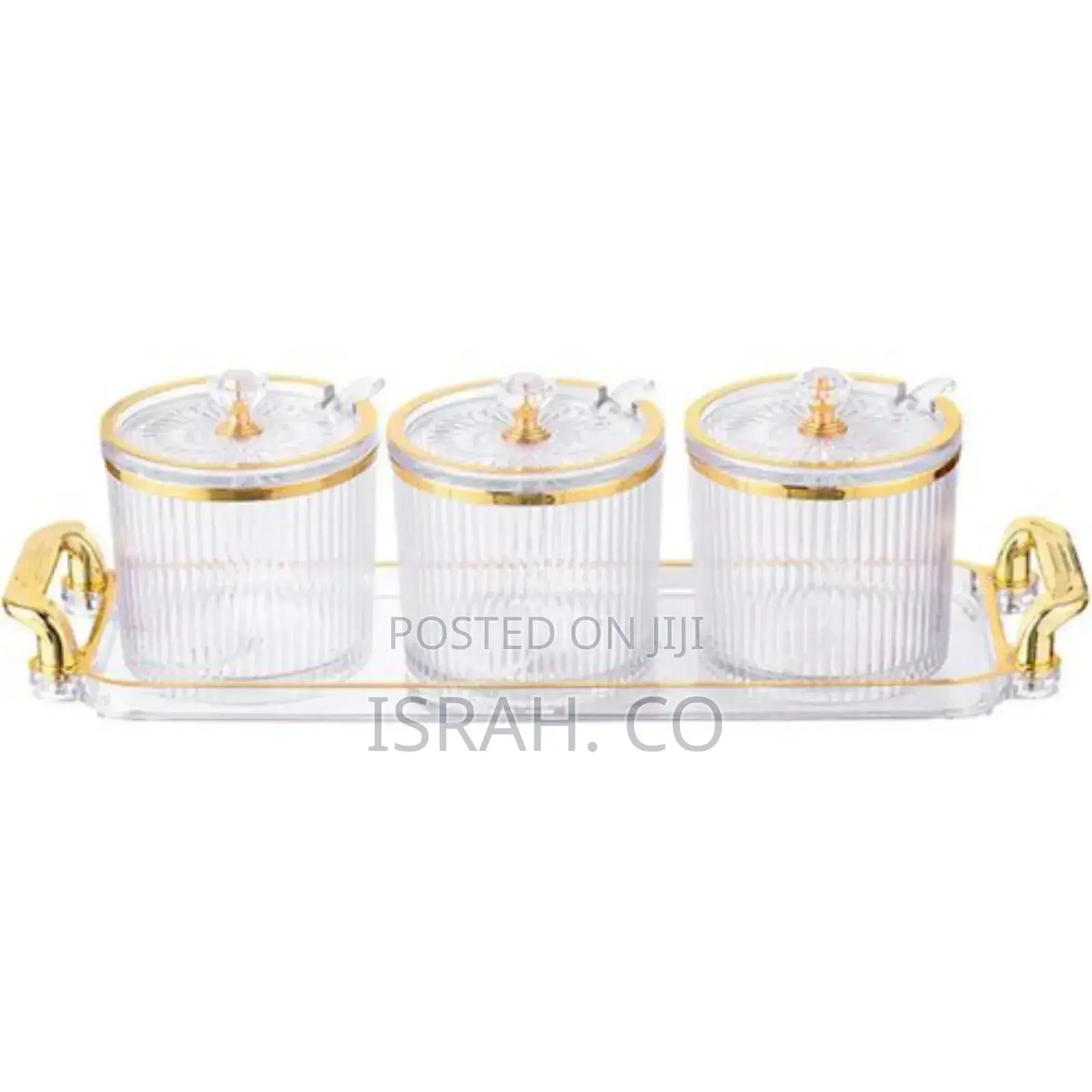 3 Piece Ceramic Jar Set White
