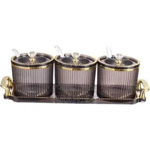3 Piece Canister Black
