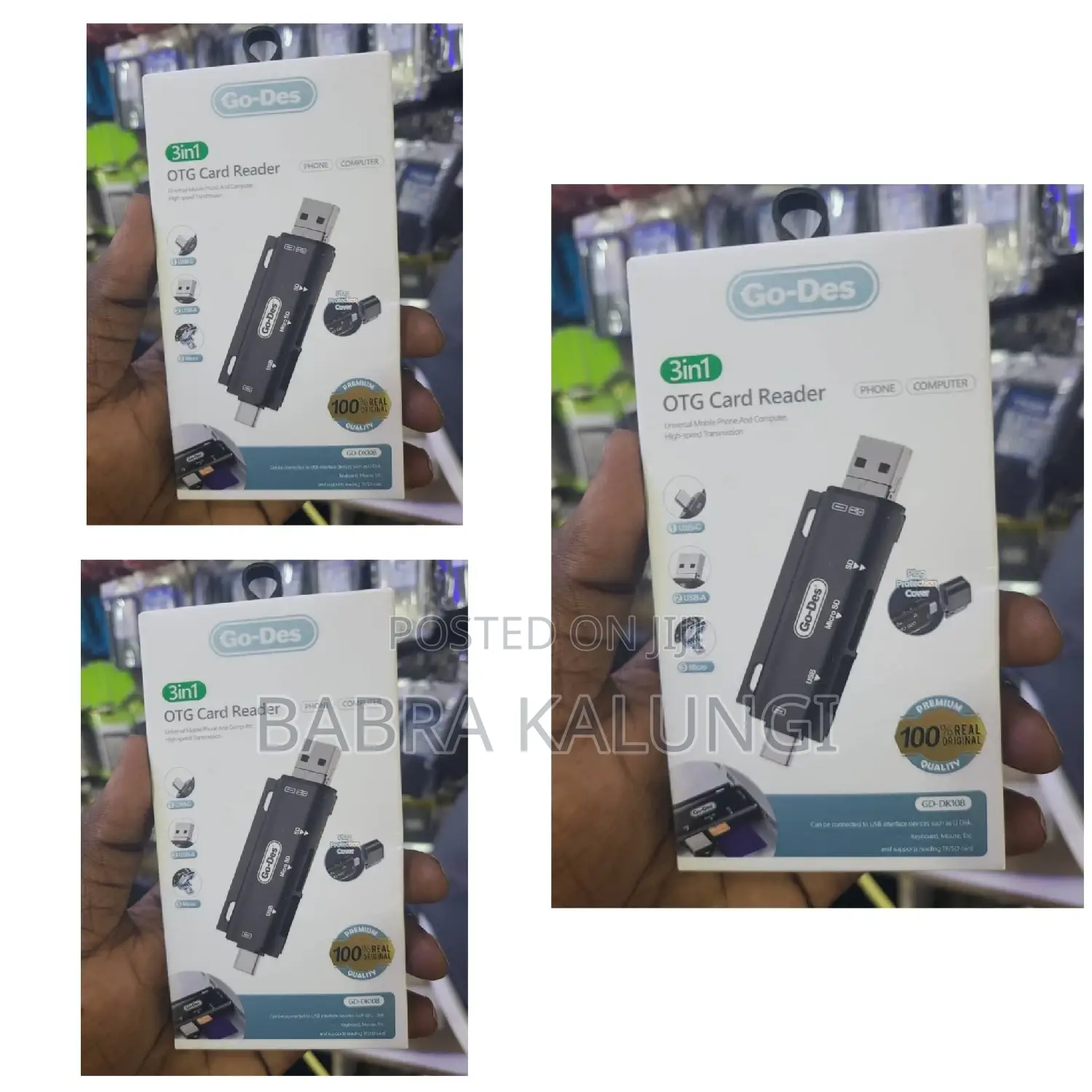 Go Does Otg Card Reader 3in1
