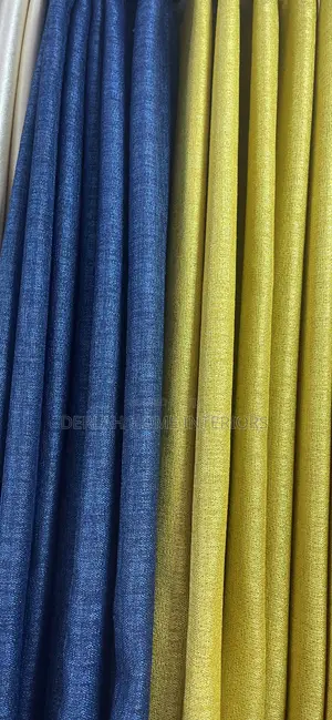 Blue and Yellow Curtain (Kikutiya )