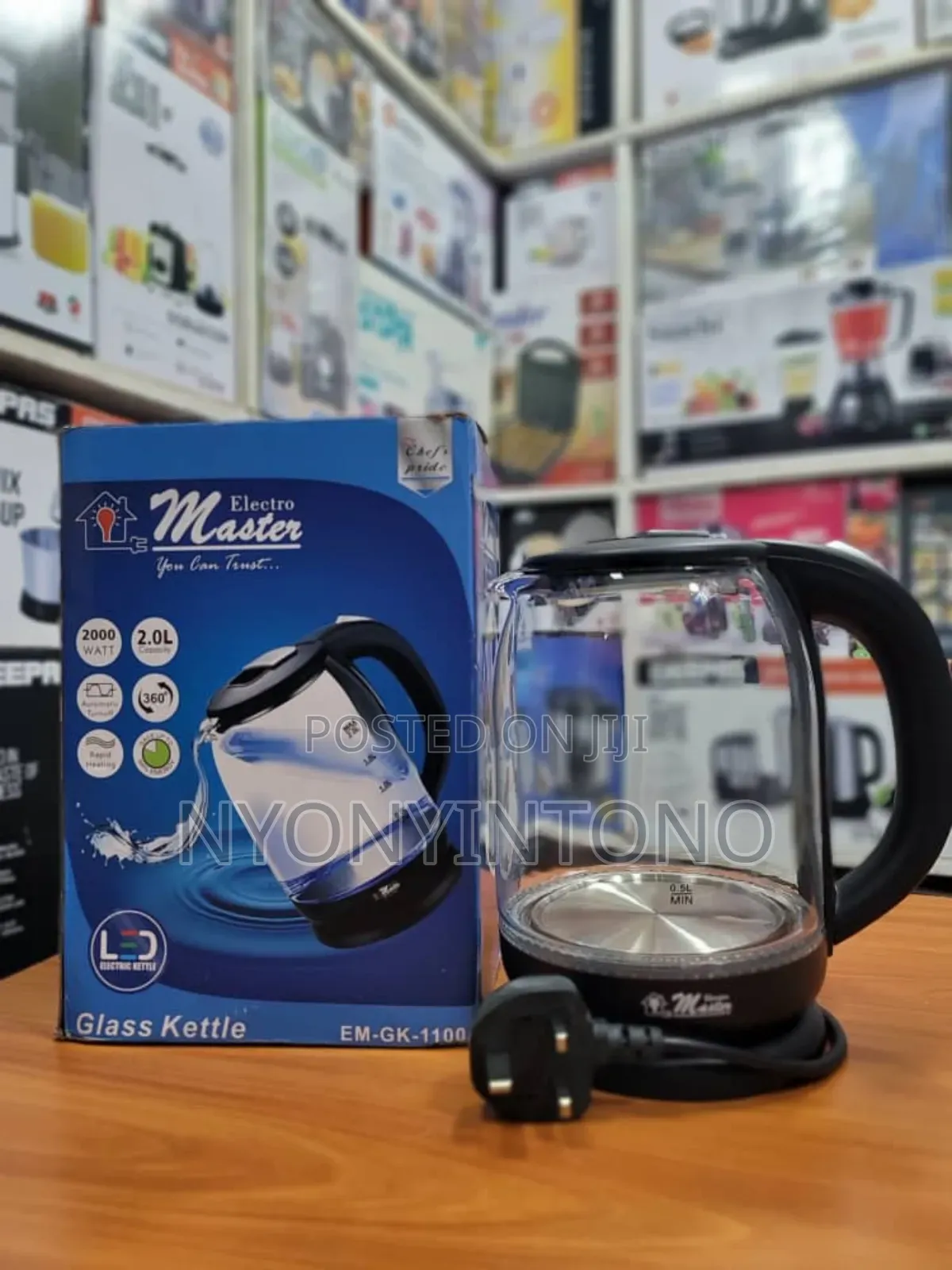 Electro Master High Quality Glass Water Kettle