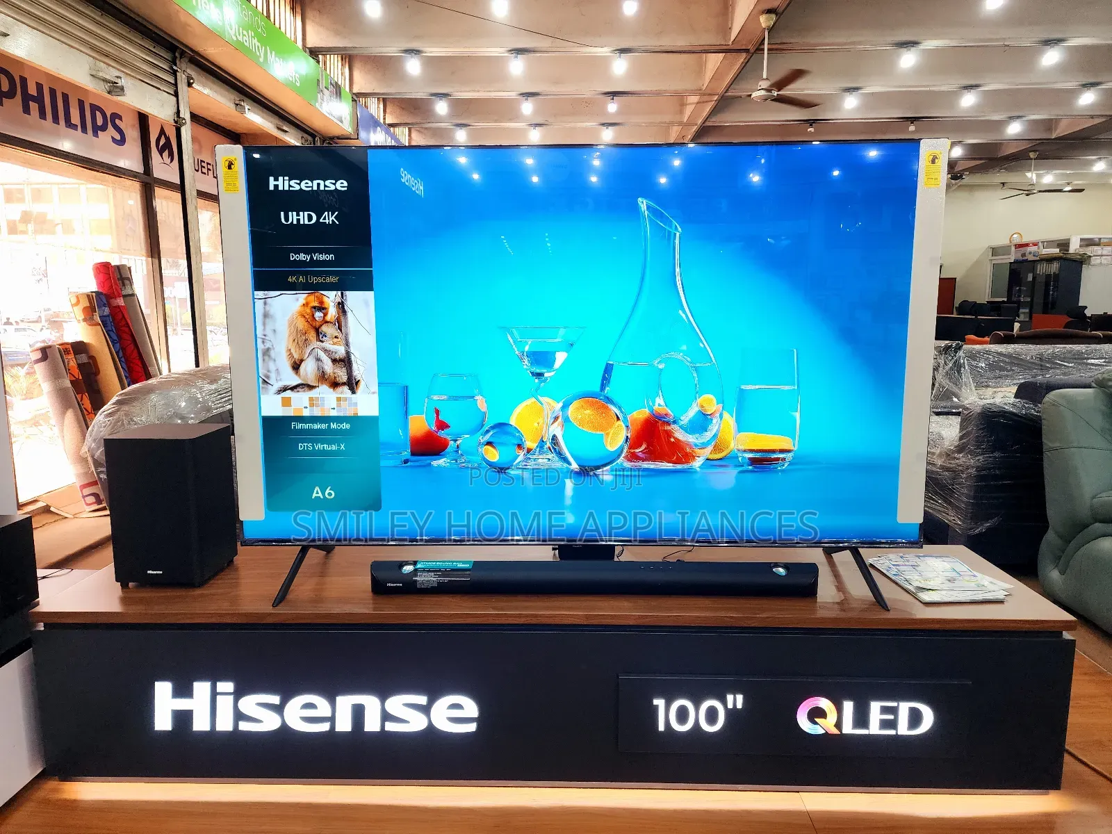 100inches Qled Hisense Quantum Dot High Display Smart Tv