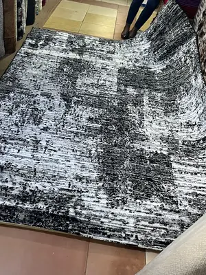 Grey and Black Carpet