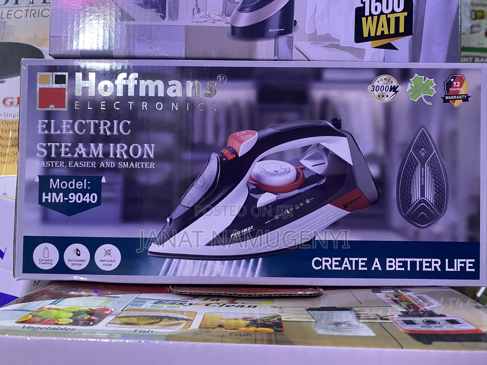 Hoffmans Electric Steam Iron