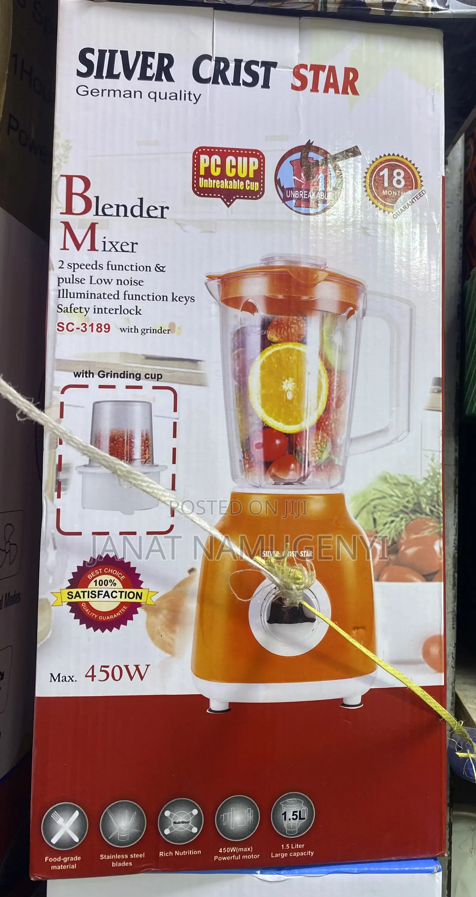 Silver Crist Star Blender Mixer
