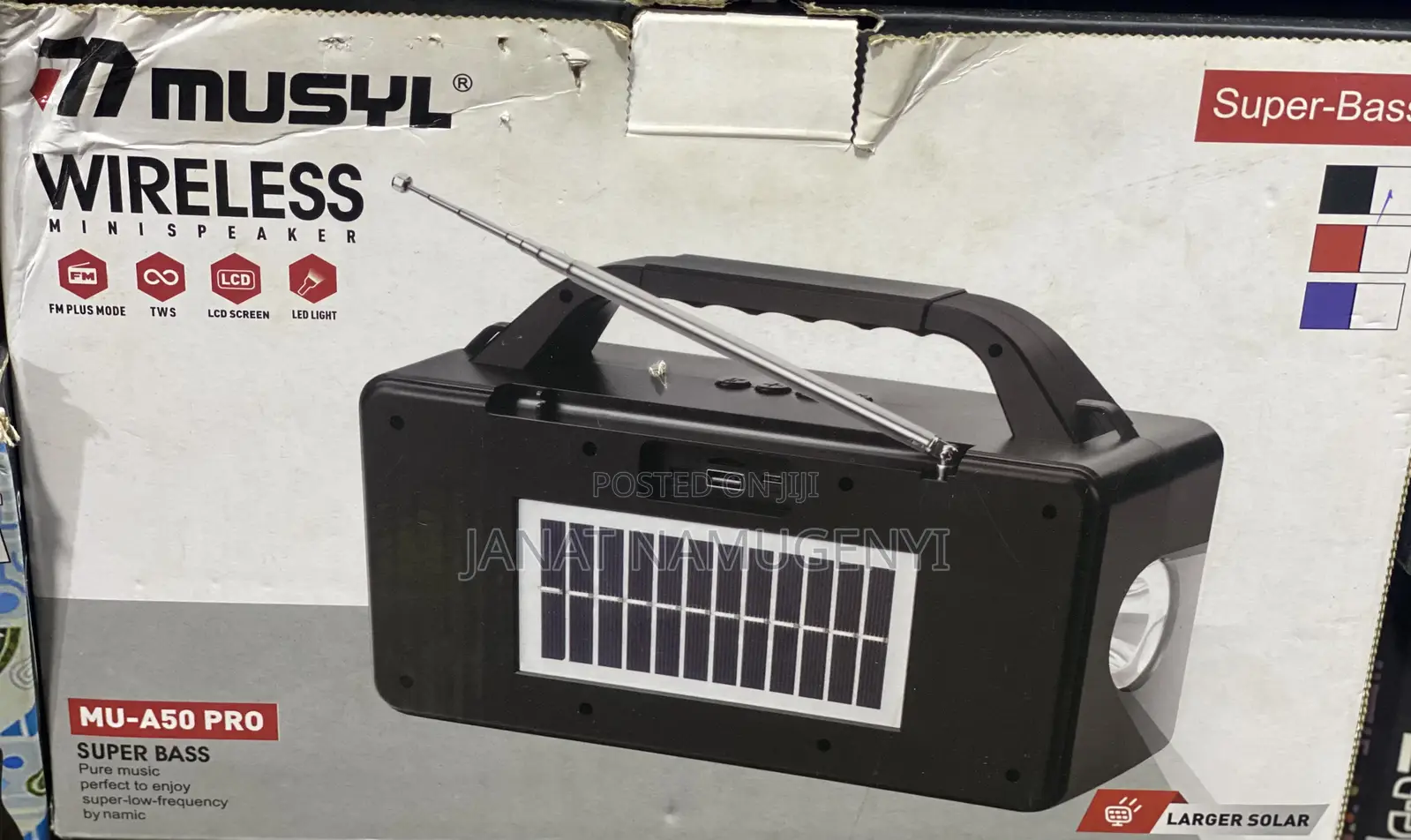 Muysl Wireless Mini Solar Speaker