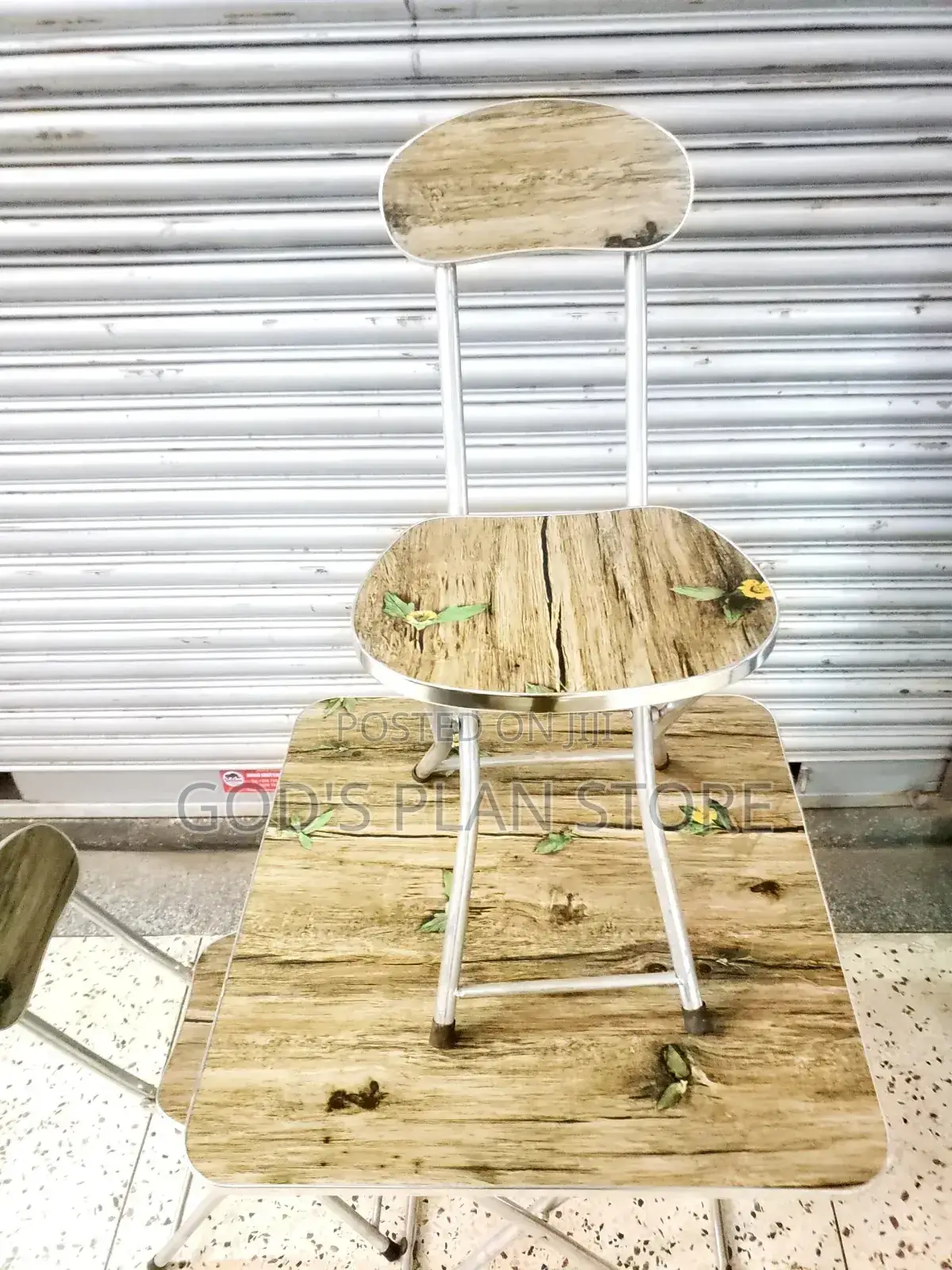Wooden Foldable Table and Chairs Set
